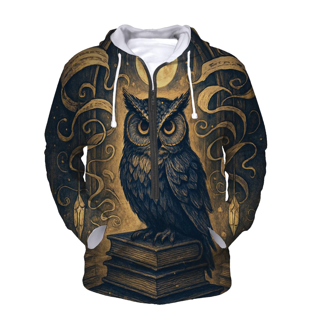 Midnight Library Owl hoodies fashion