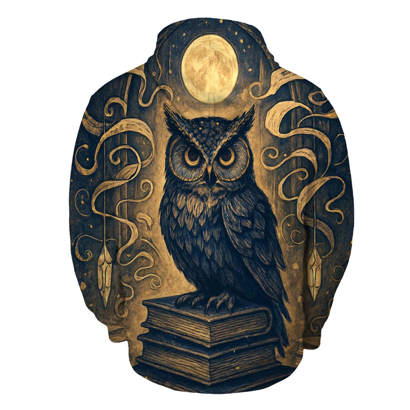 Midnight Library Owl hoodies fashion