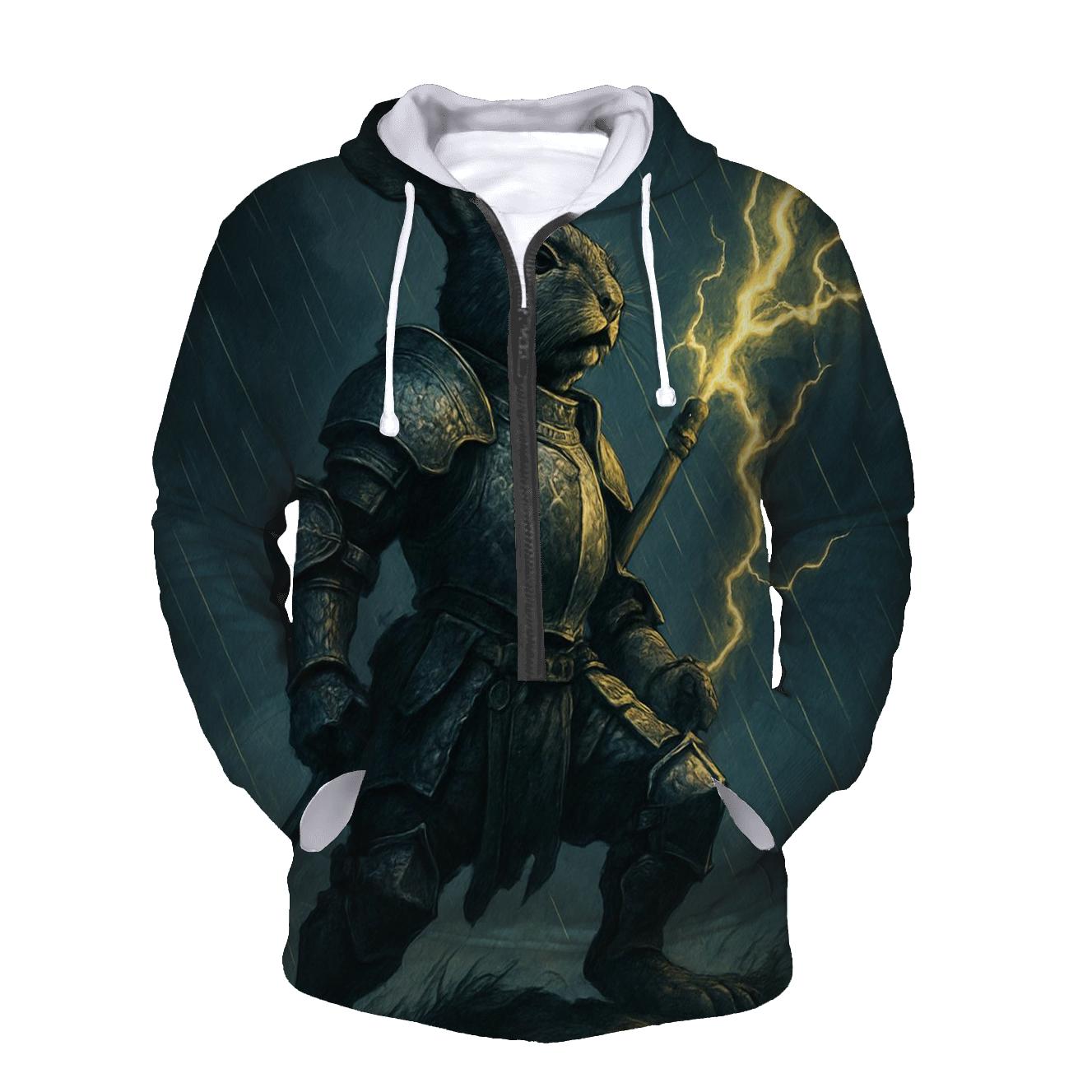 Thunderclad Hare printed hoodies