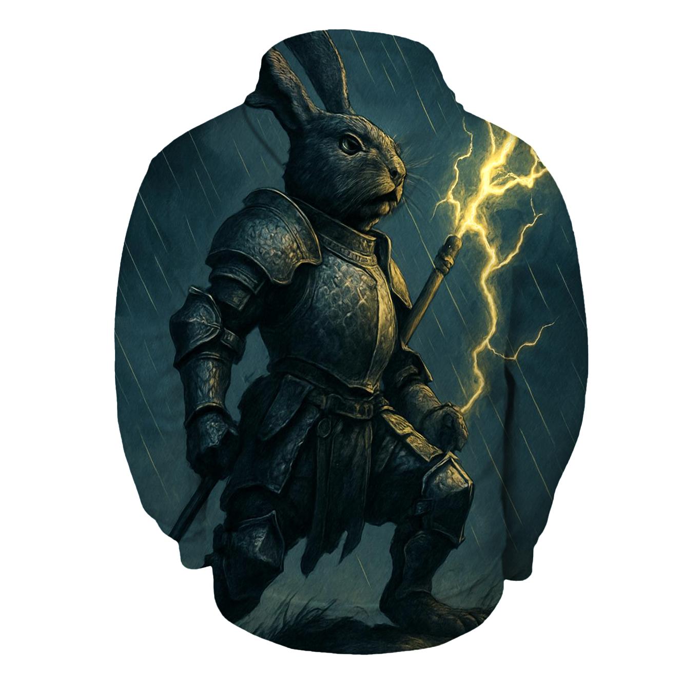 Thunderclad Hare printed hoodies