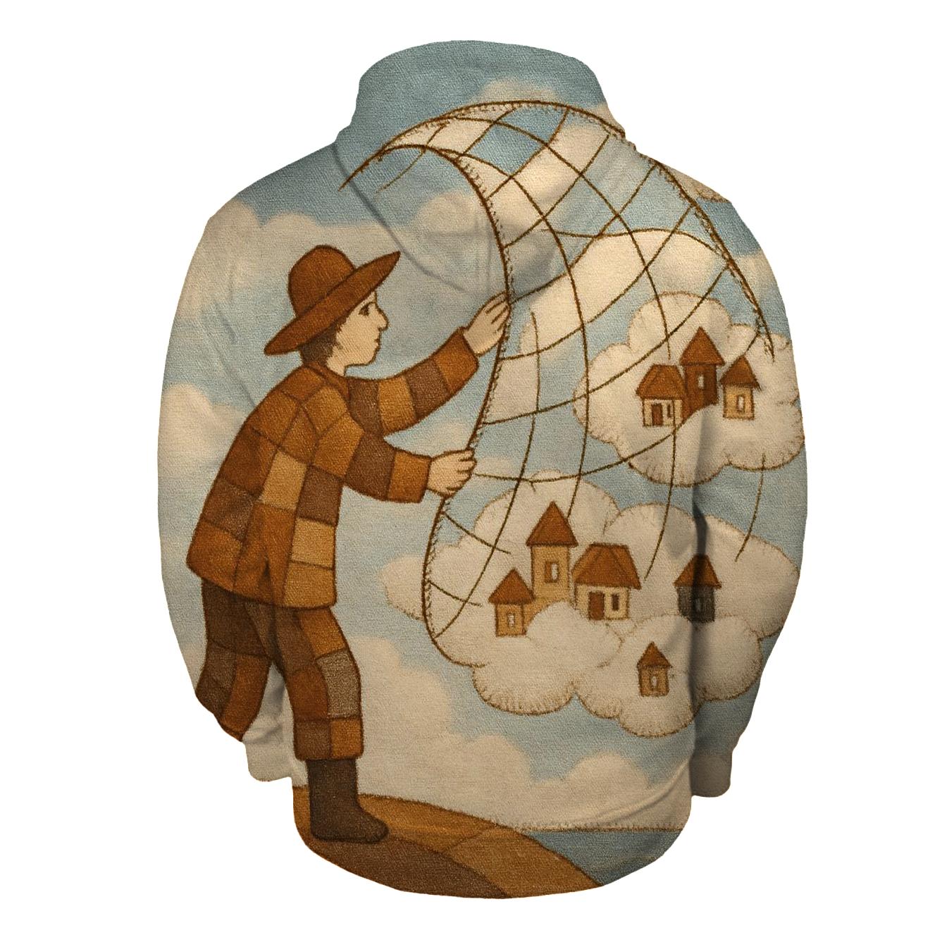 Stitched Sky Fisherman designer hoodies
