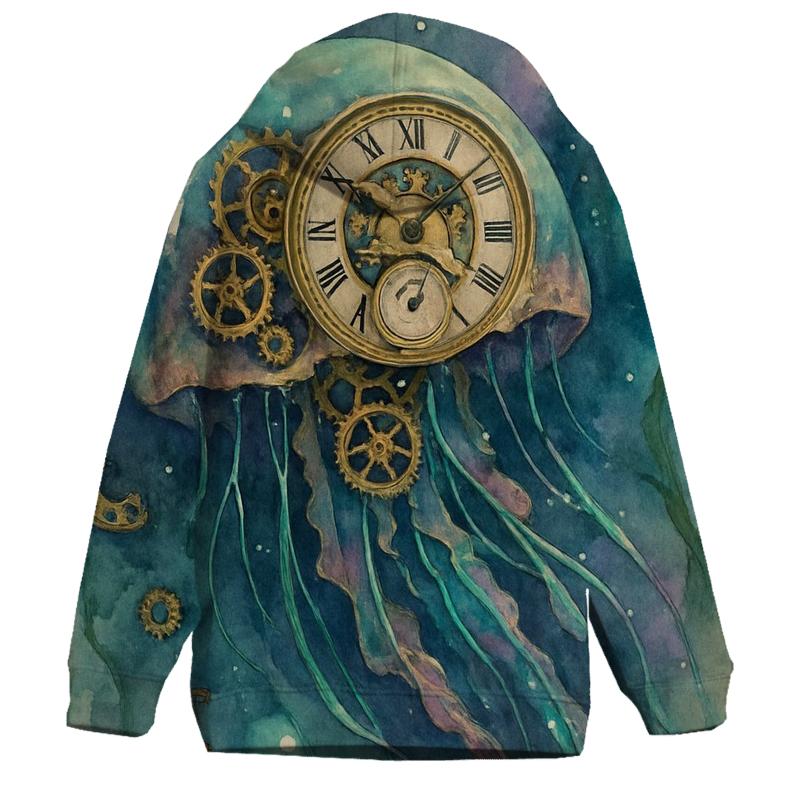 Clockwork Jellyfish printed hoodies