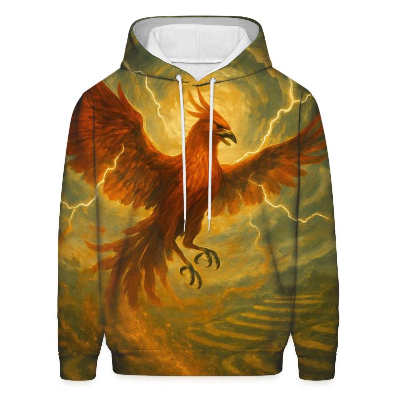 Saffron Stormbird printed hoodies