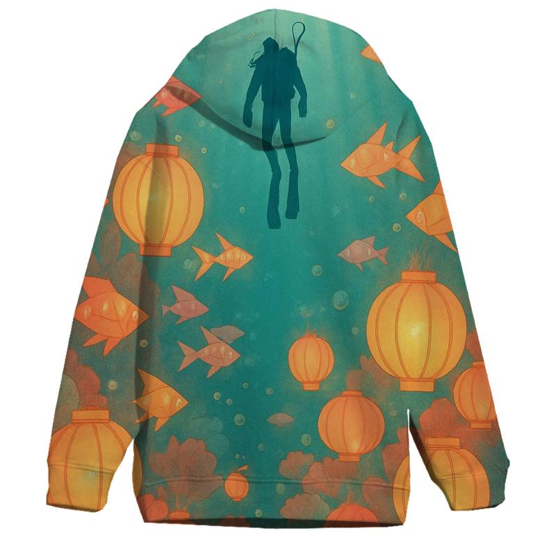 Lantern Reef Diver zip-up hoodies