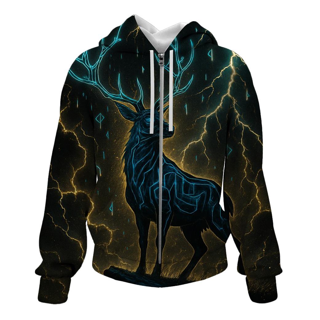 Circuitry Stag heavyweight hoodies