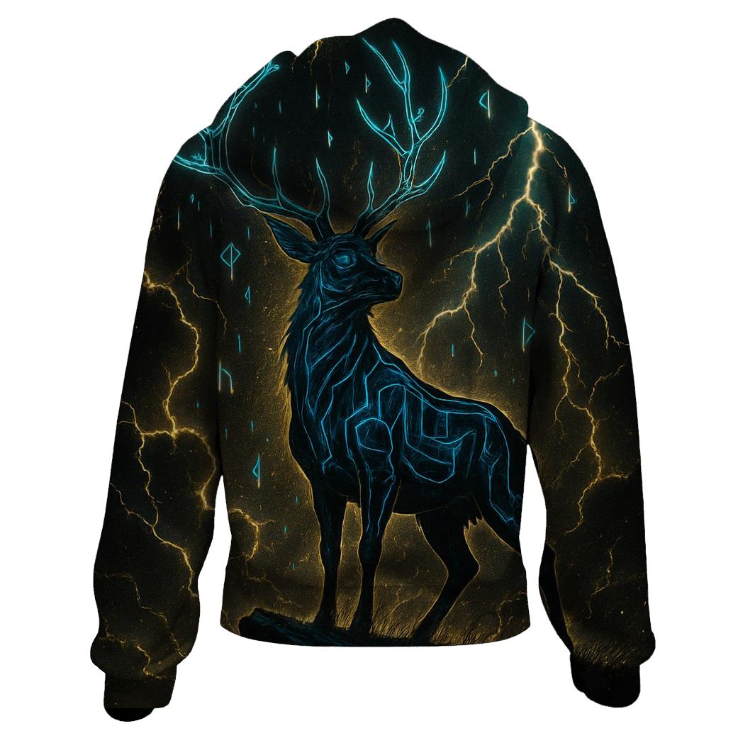 Circuitry Stag heavyweight hoodies