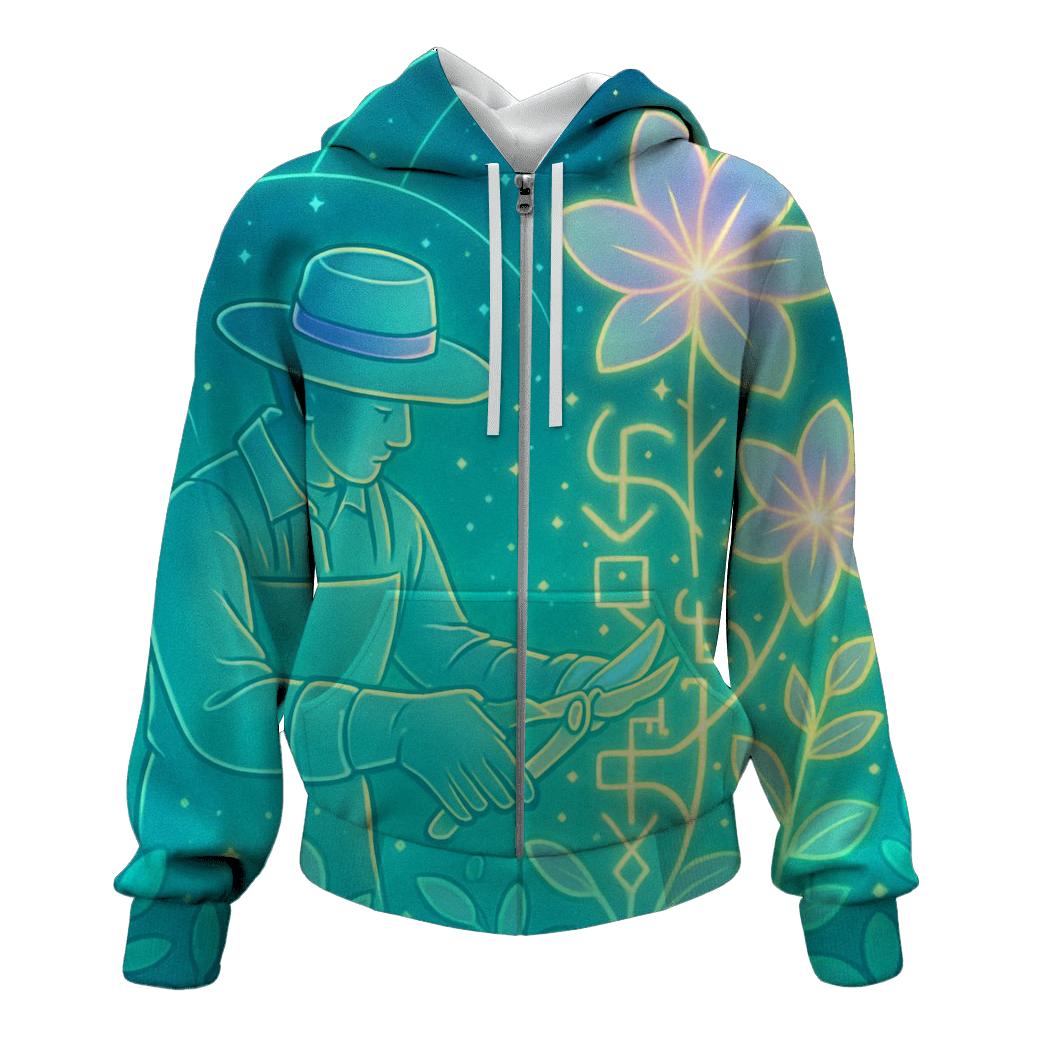 Hologram Gardener graphic hoodies