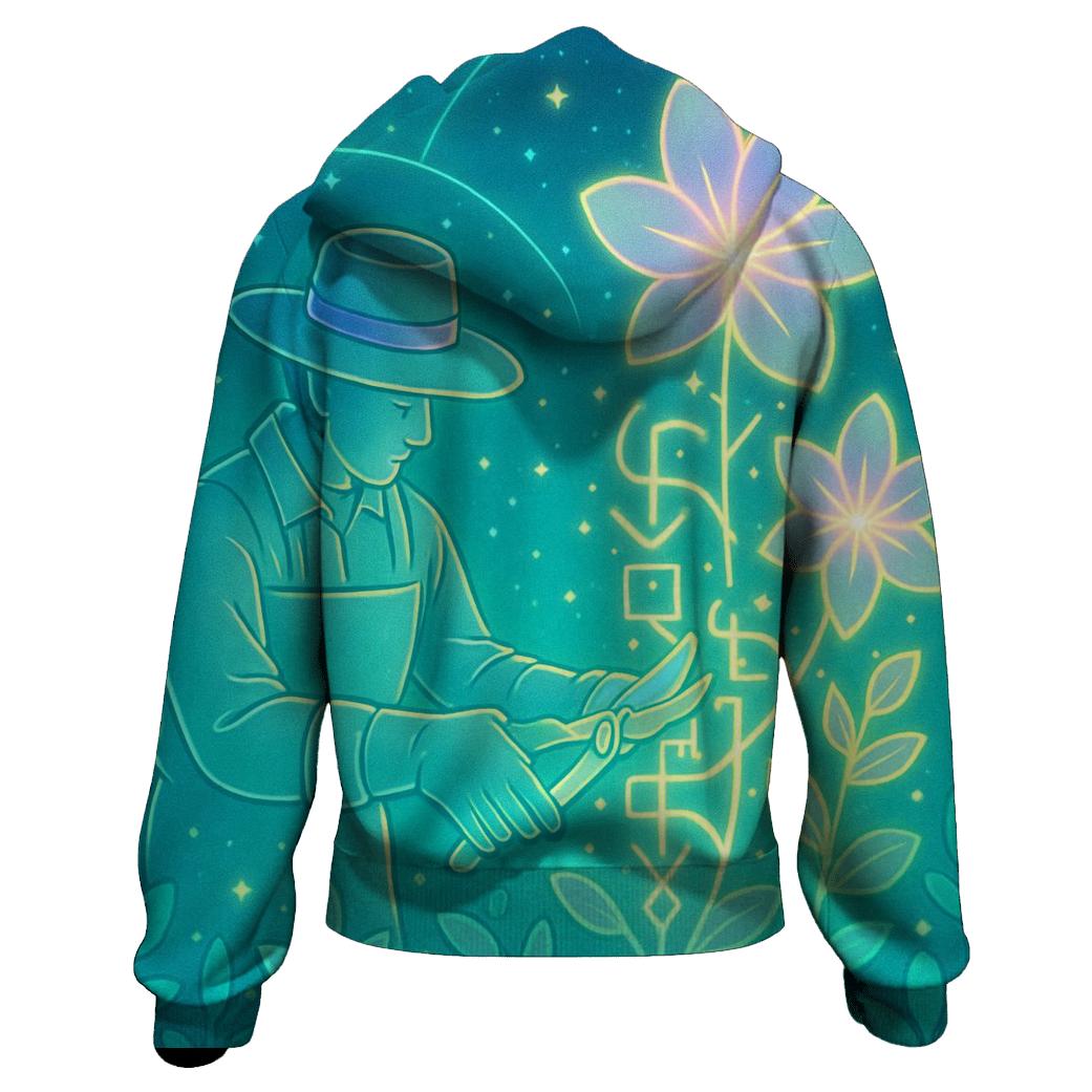 Hologram Gardener graphic hoodies
