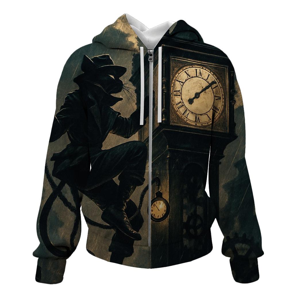 Clocktower Cat Burglar designer hoodies