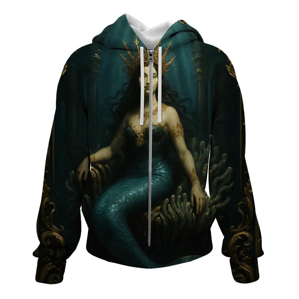 Gilded Coral Crown pullover hoodies