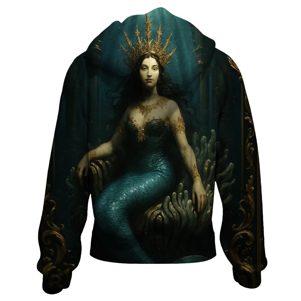Gilded Coral Crown pullover hoodies