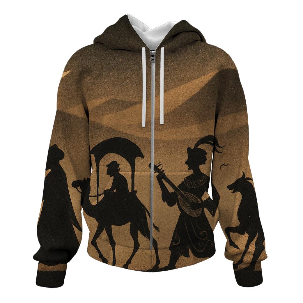 Shadow Puppet Caravan printed hoodies