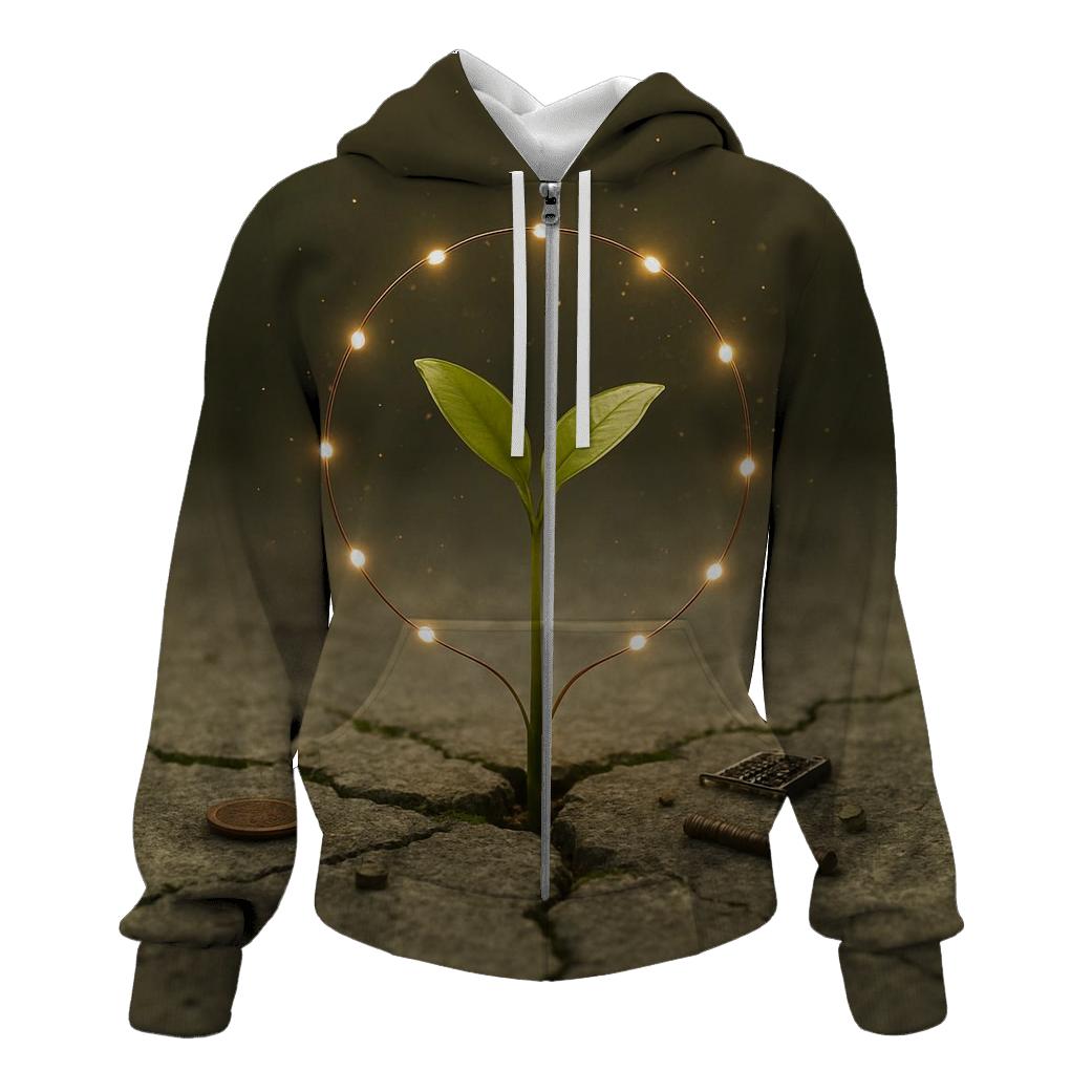 Concrete Garden Sprout lightweight hoodies