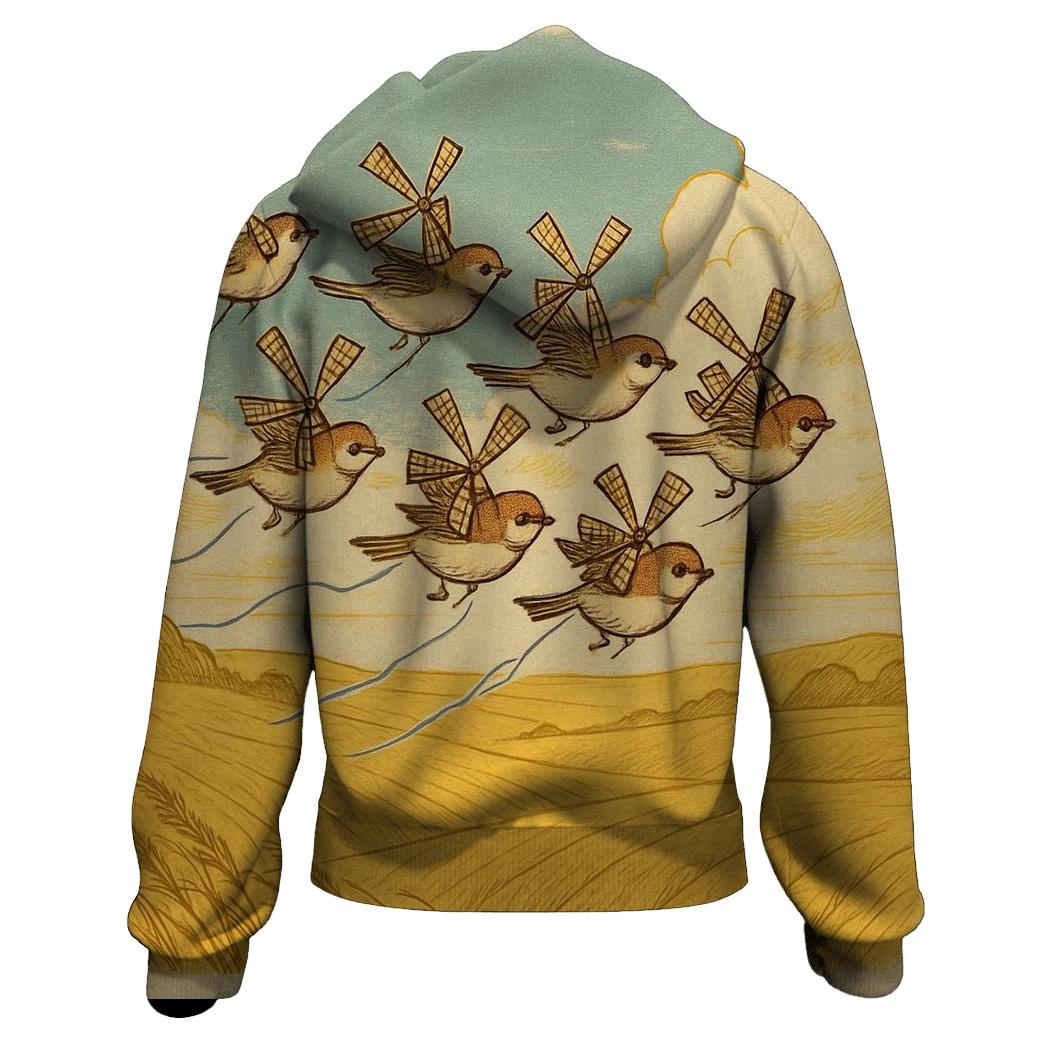 Windmill Sparrow Squadron embroidered hoodies