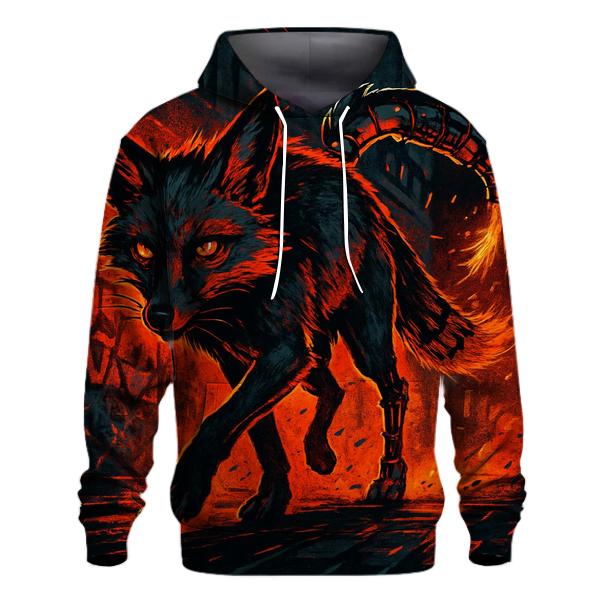 Rust City Fox pullover hoodies