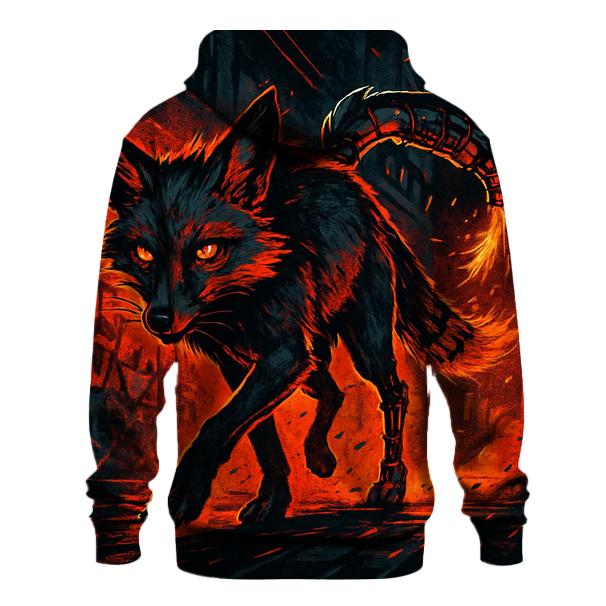 Rust City Fox pullover hoodies