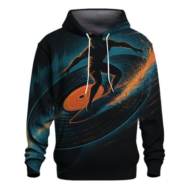 Orbiting Vinyl Surfer hoodie designs