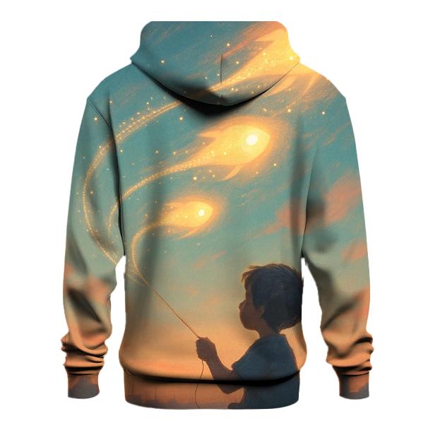Celestial Kite Fisher graphic hoodies