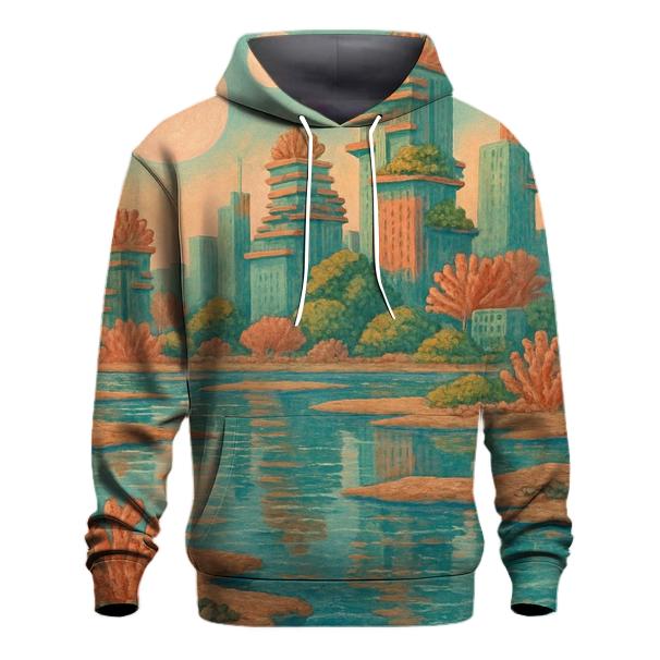 Coral City Rooftop pullover hoodies