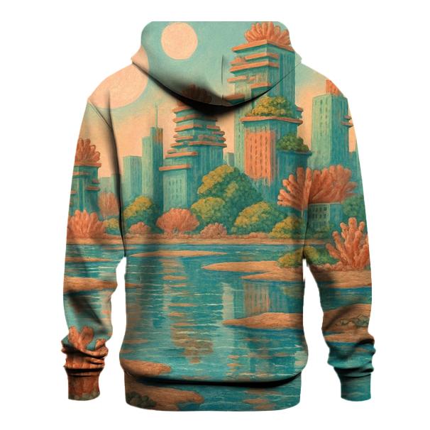 Coral City Rooftop pullover hoodies