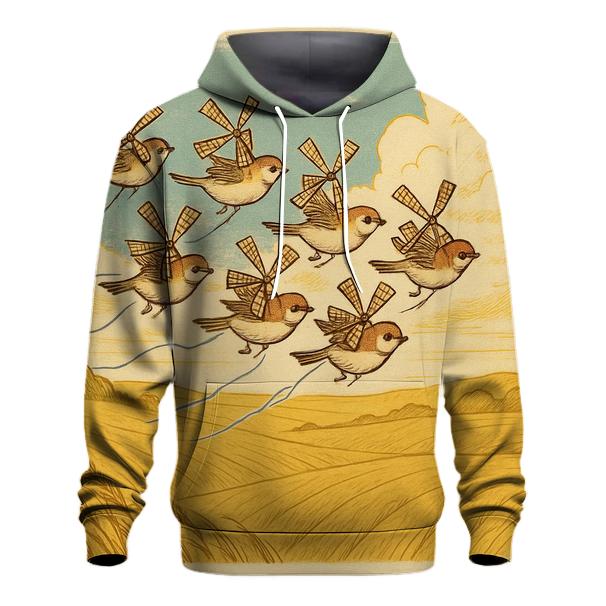 Windmill Sparrow Squadron printed hoodies