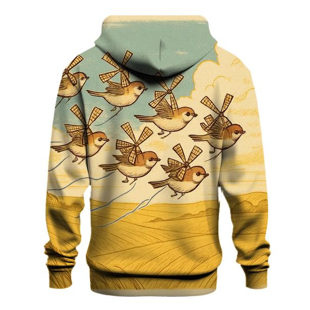 Windmill Sparrow Squadron printed hoodies