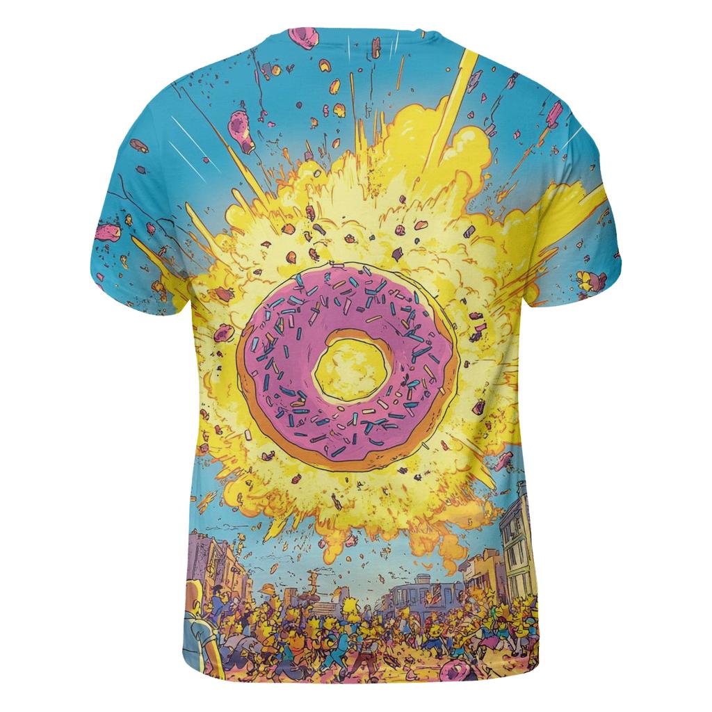 Springfield Sunset Spiral creative print fashion shirts