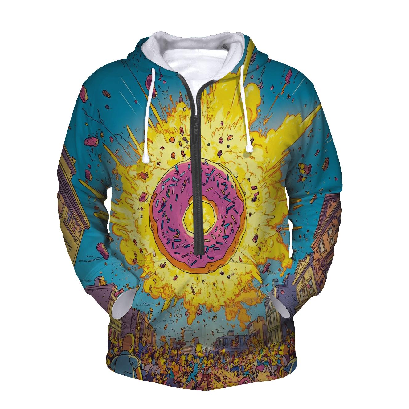 Springfield Sunset Spiral zip-up hoodies