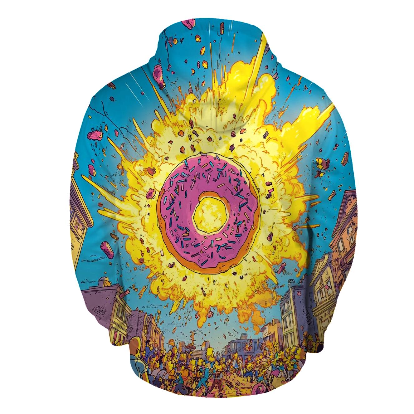 Springfield Sunset Spiral zip-up hoodies