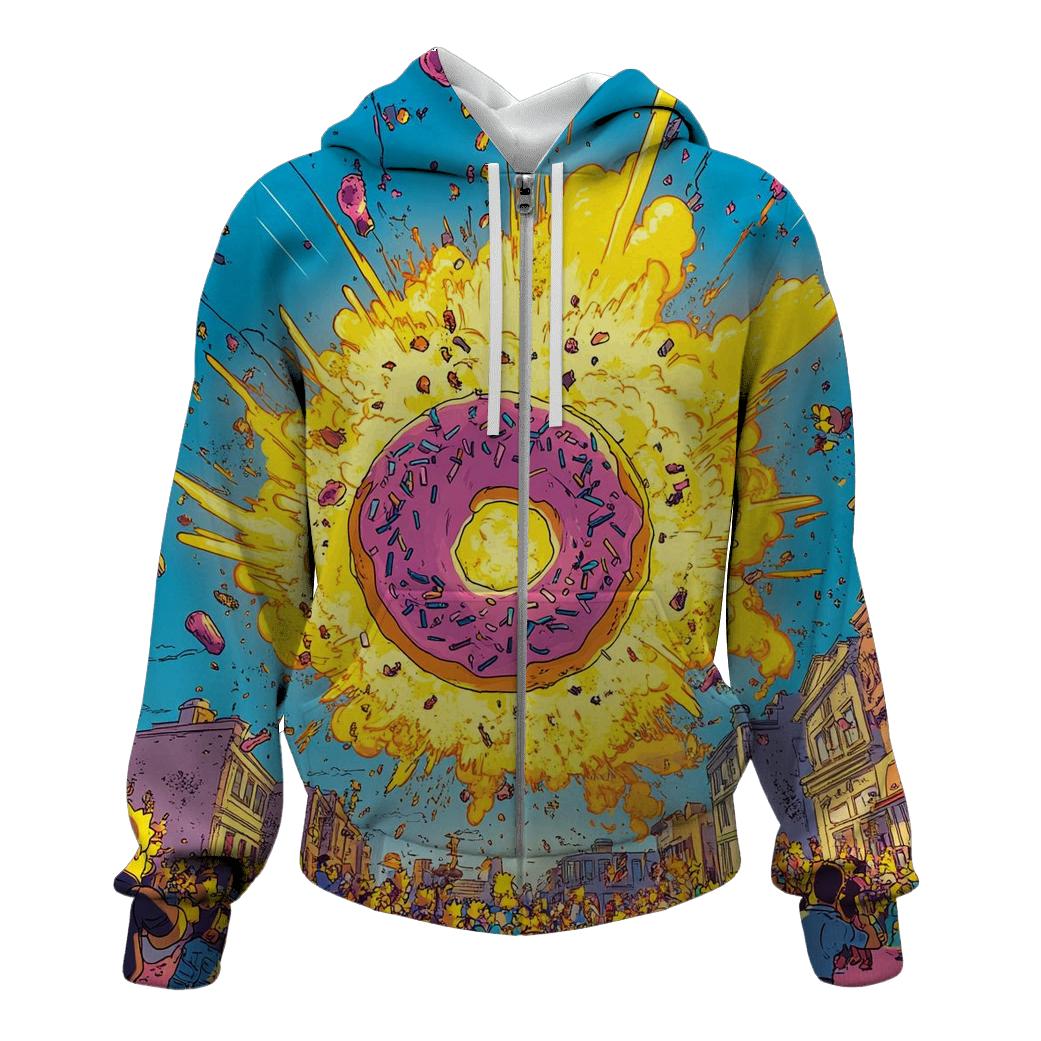 Springfield Sunset Spiral pullover hoodies