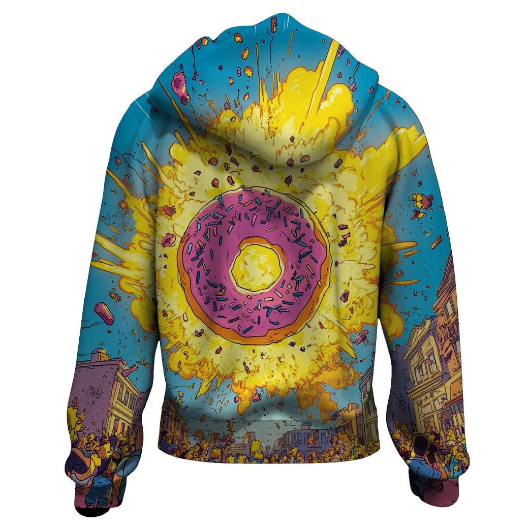 Springfield Sunset Spiral pullover hoodies