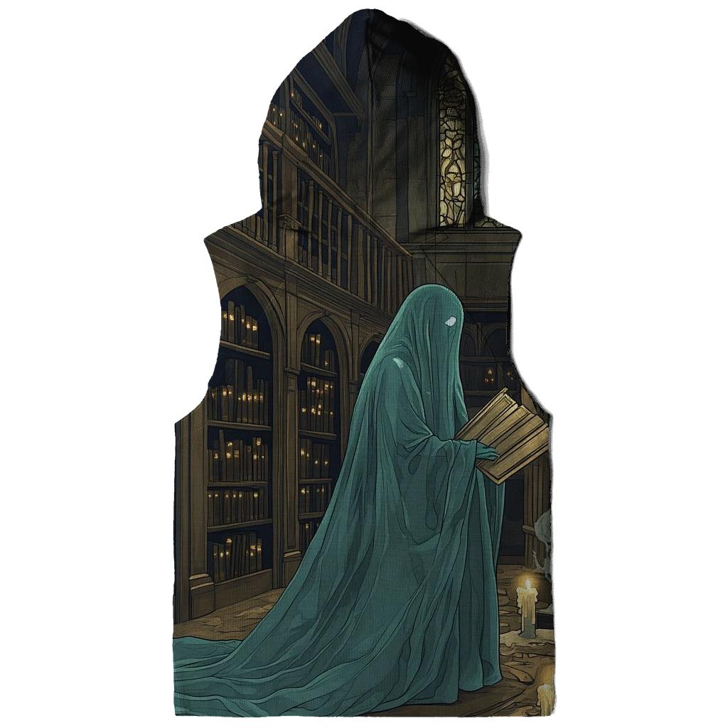Ghost Librarian Of Hollow Stacks heavyweight hoodies