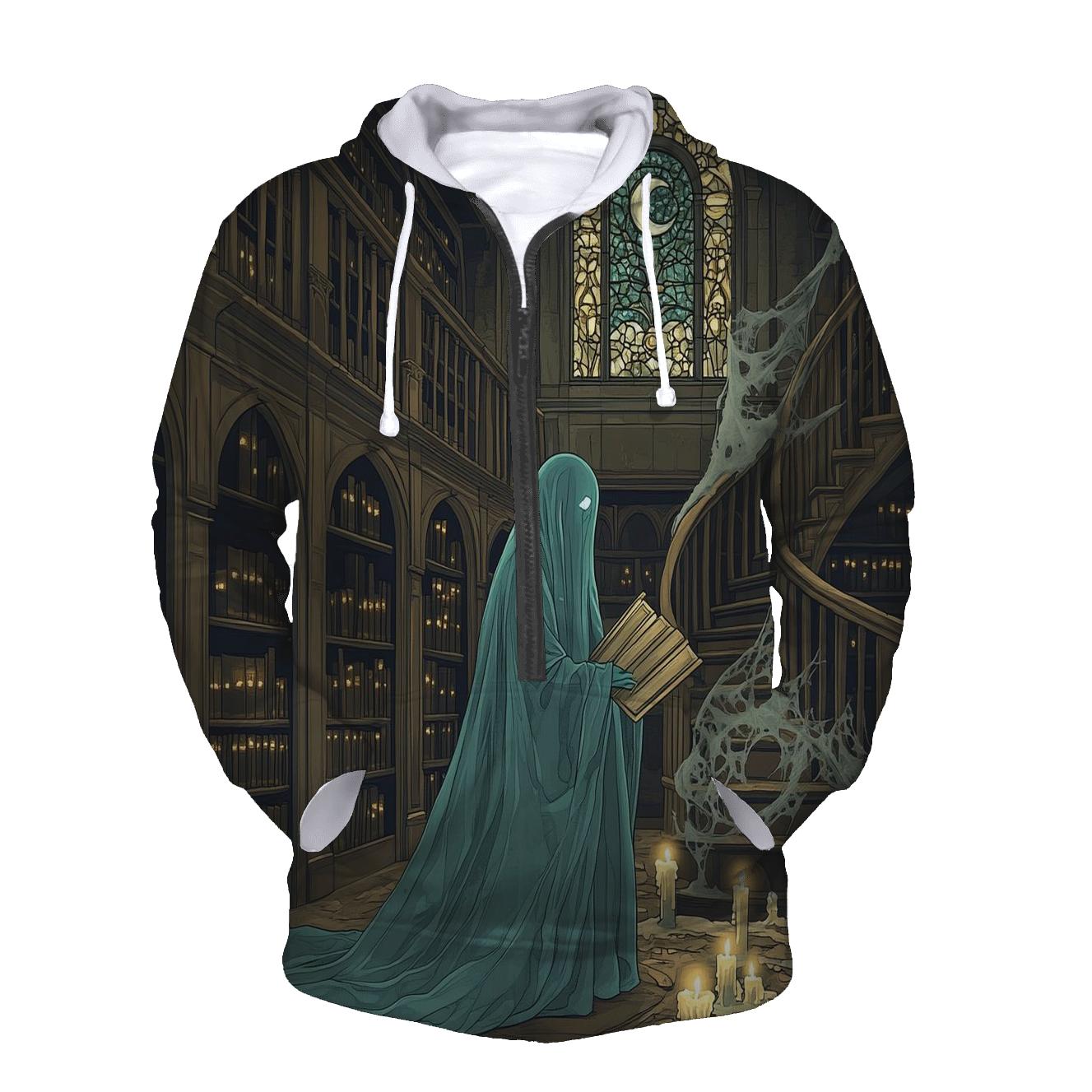 Ghost Librarian Of Hollow Stacks custom hoodies