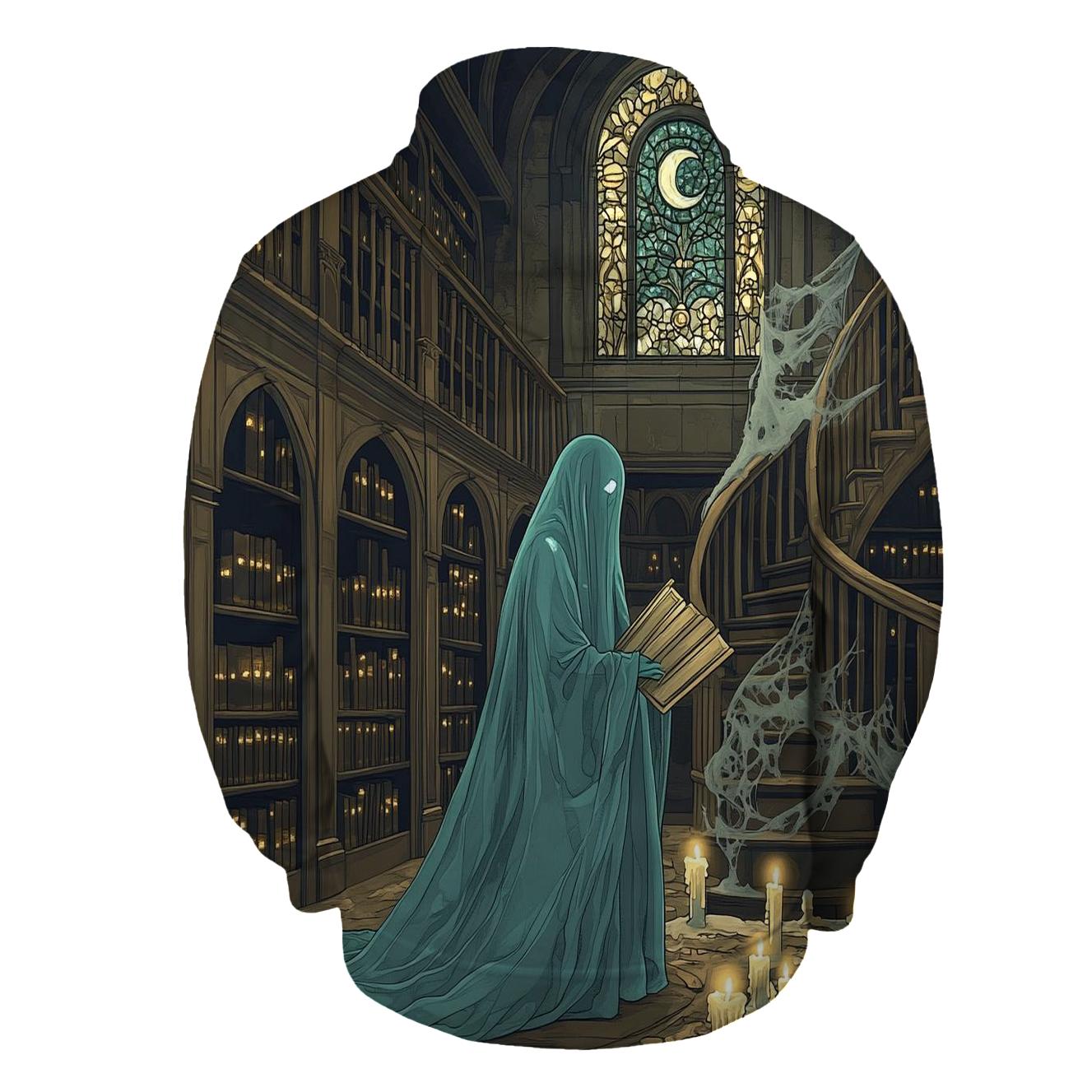 Ghost Librarian Of Hollow Stacks custom hoodies