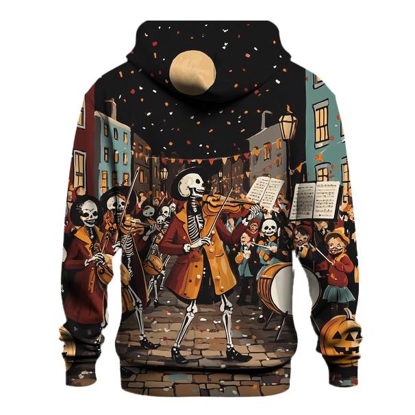 Skeleton Street Musician Parade designer hoodies
