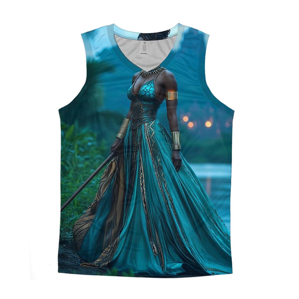 Lupita Nyongo: Wakandan Resolve, Heart Of The River Spy personalized athletic tanks