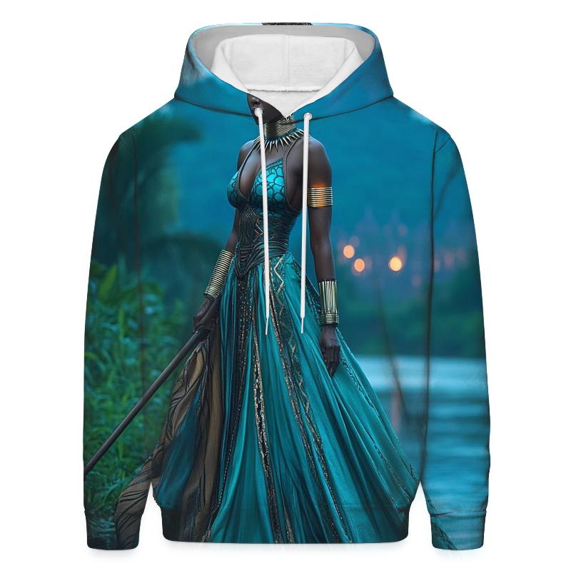 Lupita Nyongo: Wakandan Resolve, Heart Of The River Spy printed hoodies