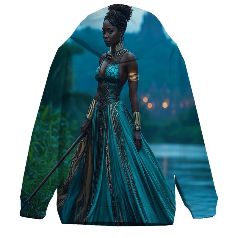 Lupita Nyongo: Wakandan Resolve, Heart Of The River Spy printed hoodies