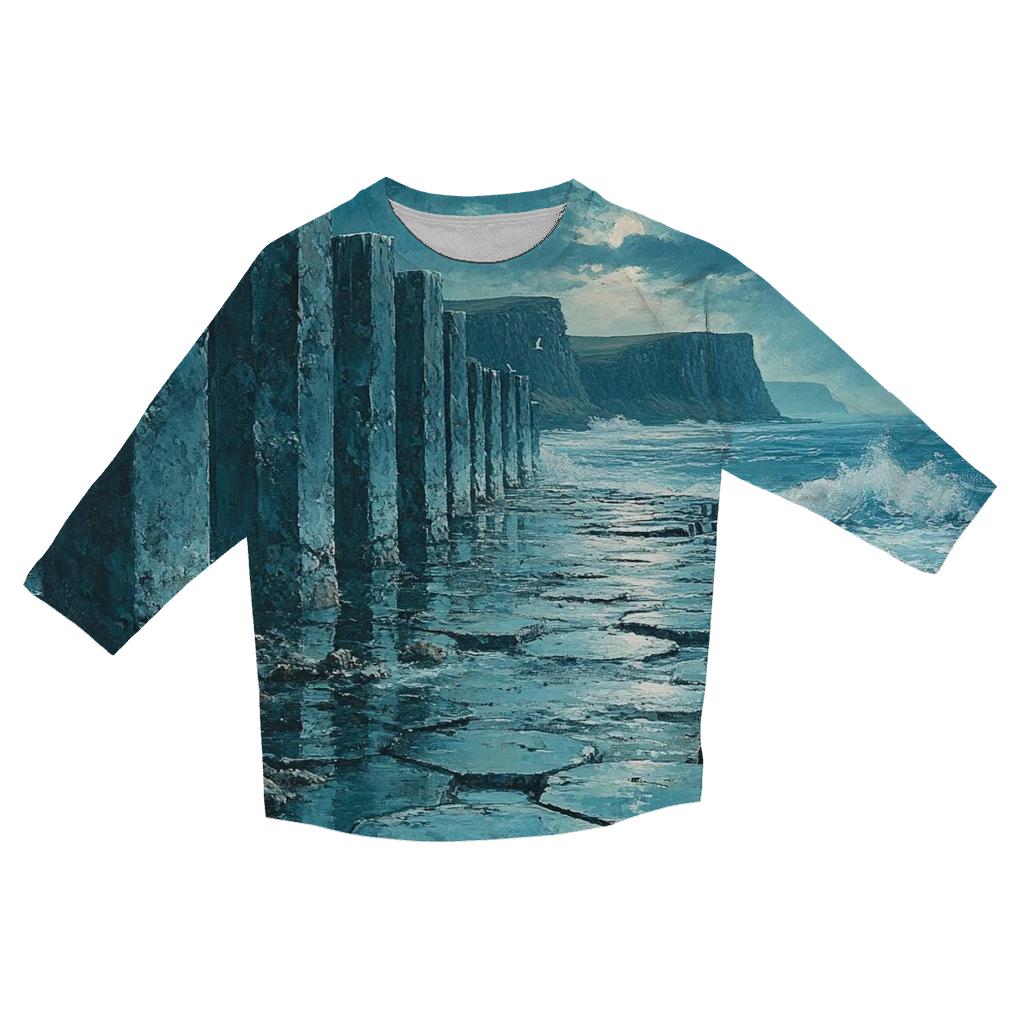 Giants Causeway - County Antrim casual three quarter sleeve shirts