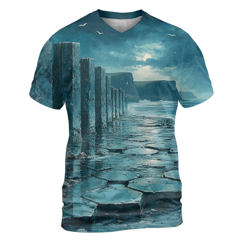 Giants Causeway - County Antrim creative print fashion shirts