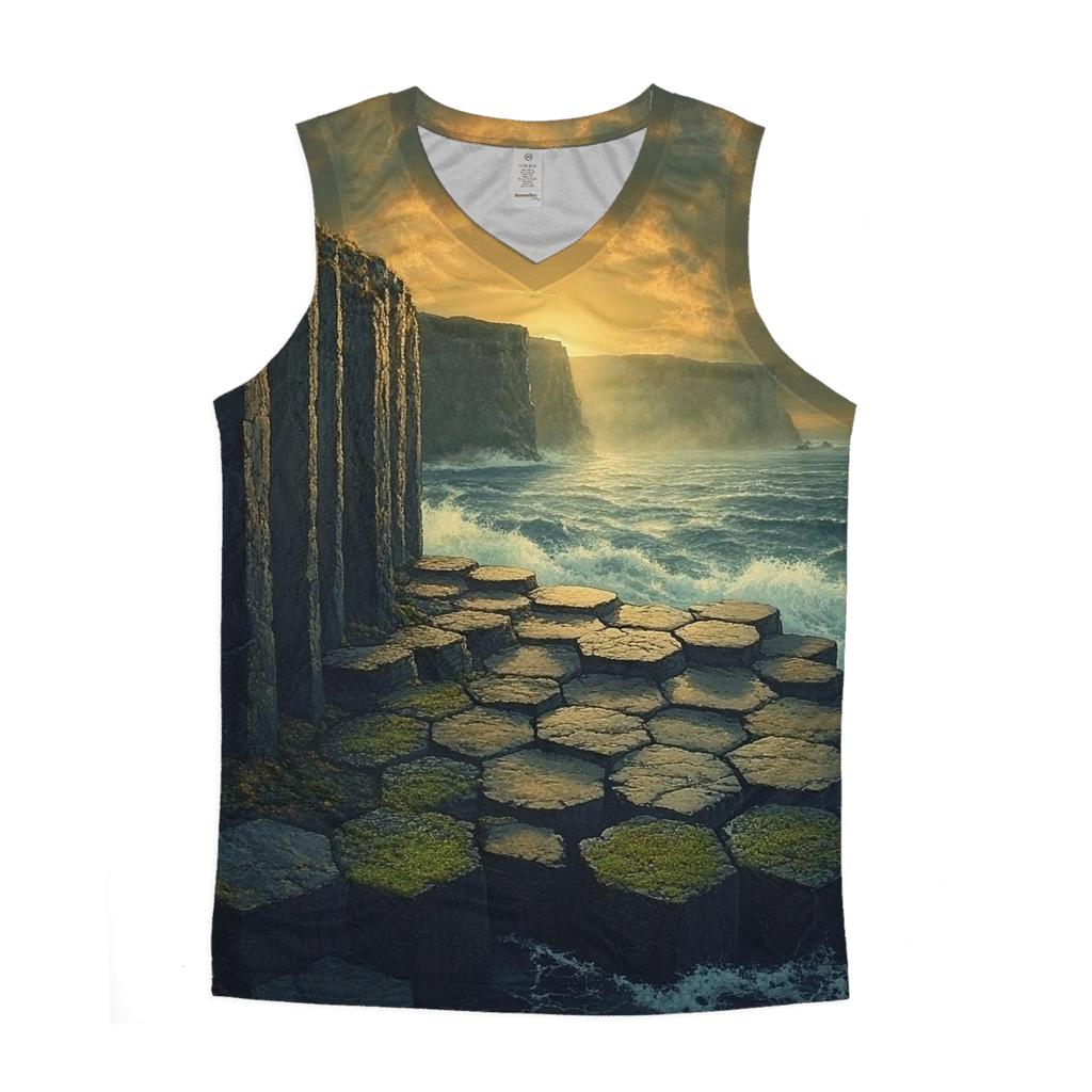 Giants Causeway - County Antrim trendy fitted tank tops