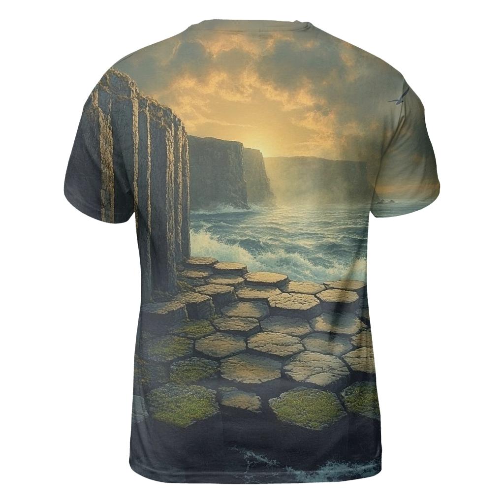 Giants Causeway - County Antrim creative print fashion shirts