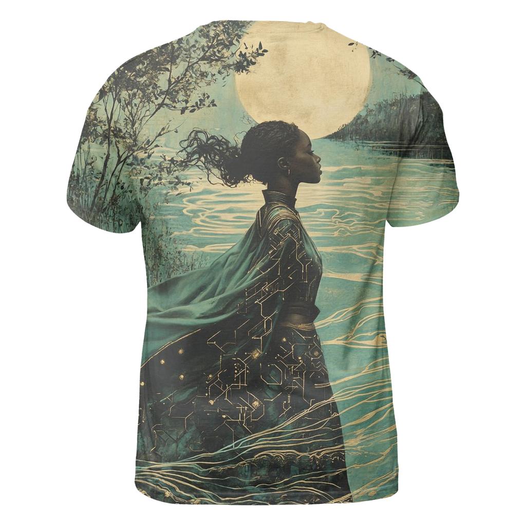 Lupita Nyongo: Nakias Quiet Fury Of Wakandan Rivers creative print fashion shirts