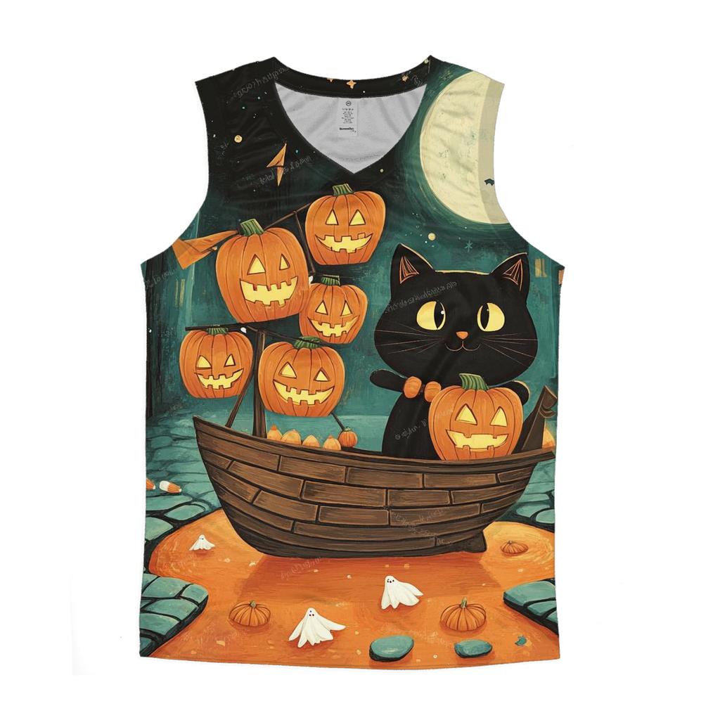 Lantern Cat Ship designer workout tanks