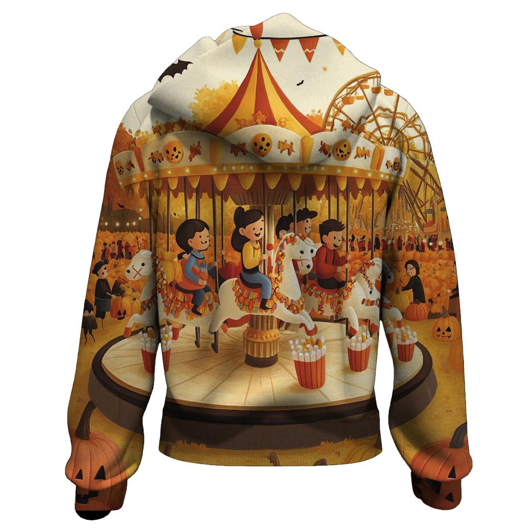 Candy Corn Carousel lightweight hoodies