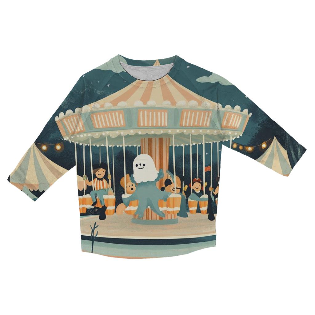 Midnight Candy Carousel stylish quarter sleeve tops