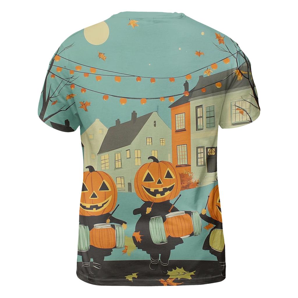 Pumpkin Parade Street Drummers artistic all-over print tops
