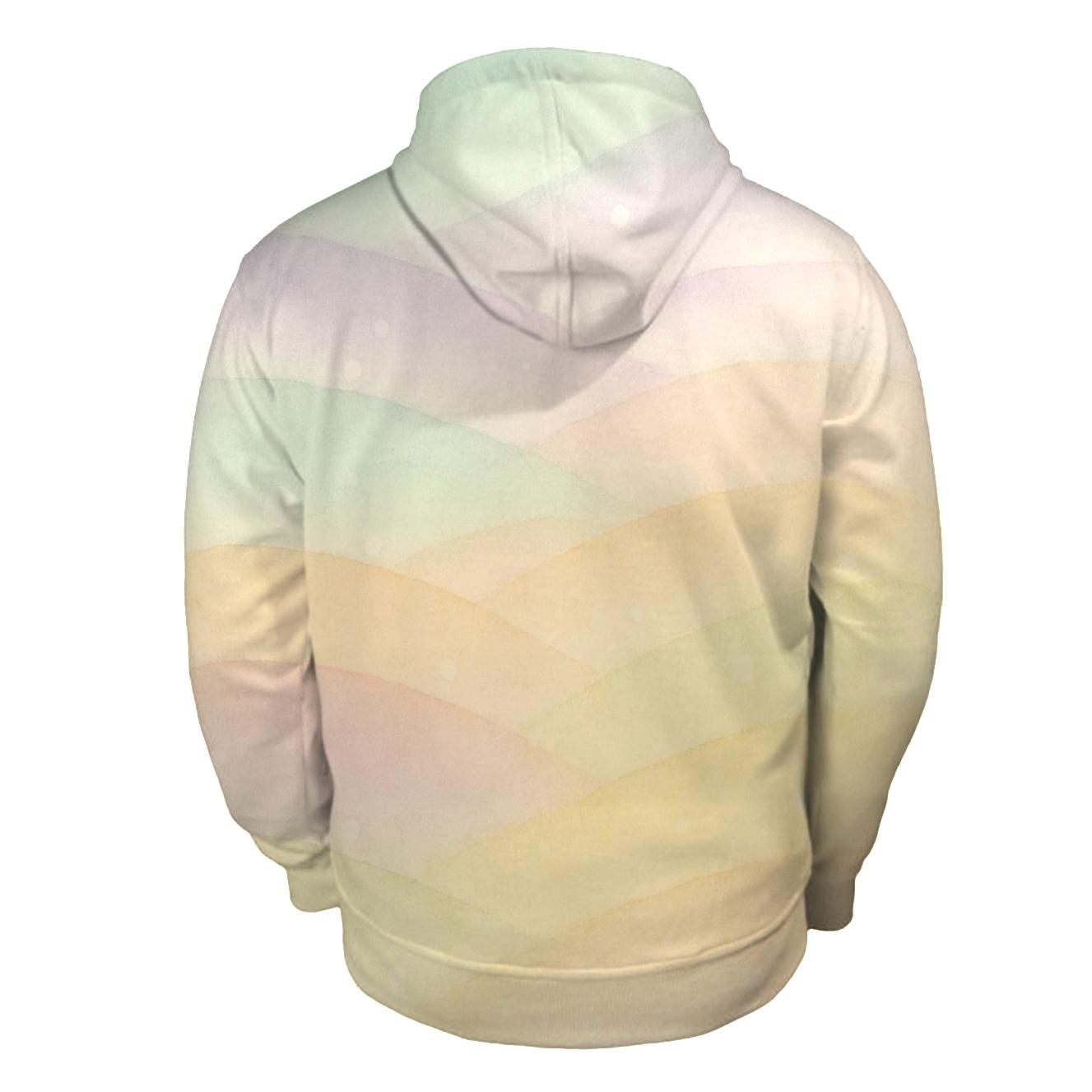 Pastel Meadow Drift zip-up hoodies