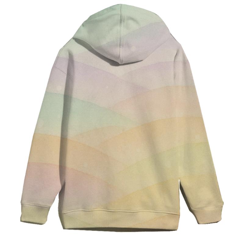 Pastel Meadow Drift graphic hoodies