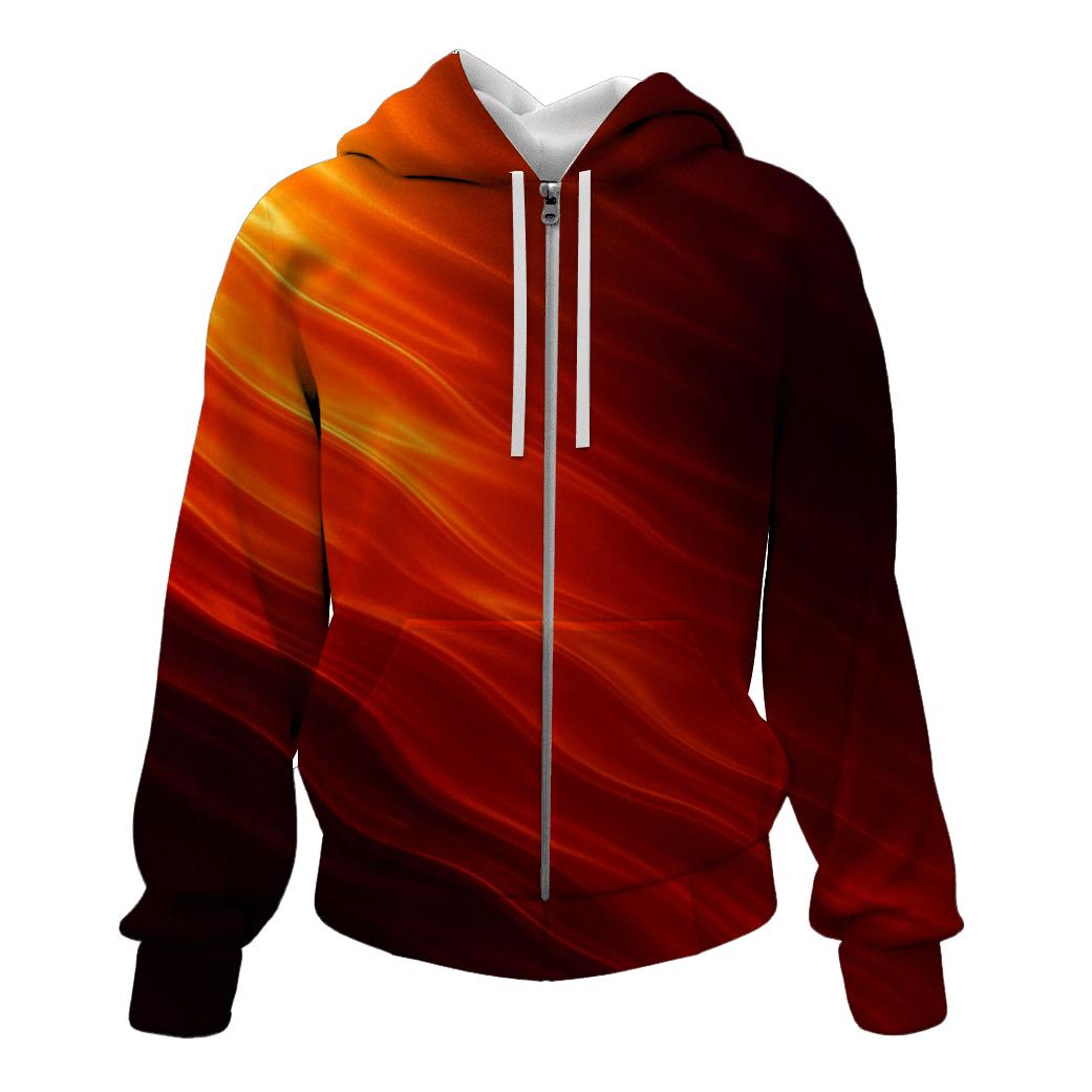 Molten Cascade printed hoodies